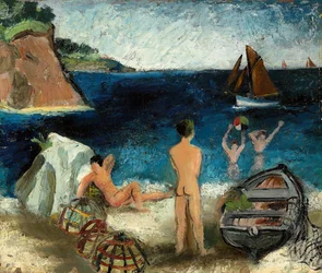 Badende am Meer, Treboul
