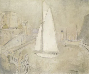 Die weiße Yacht in Monte Carlo