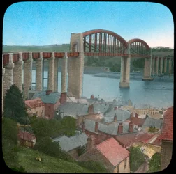 Royal Albert Bridge, Saltash, Cornwall, spätes 19. oder frühes 20. Jahrhundert