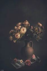 Stimmungsvolle Blumenvase