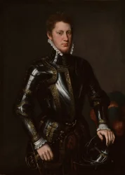 Porträt eines Mannes in Rüstung