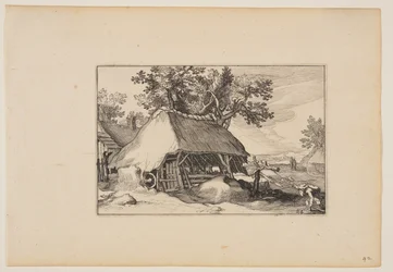Eine Scheune, aus Landschaften (Verscheyden aerdige Lanthuysen...)