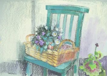 Glockenblumen und Gänseblümchen