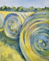 Bunte Heuballen