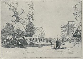 Ascot - Der Paddock, 1914, 1920