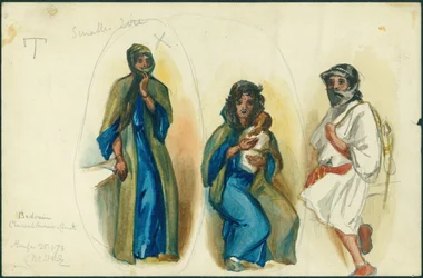 Beduinen-Köhler, Berg Karmel, nahe Haifa, 1873