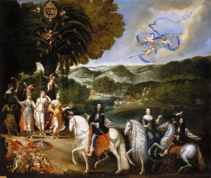 Allegorie des Pyrenäenvertrags Allegorie der Hochzeit von Ludwig XIV.