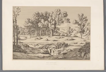 Landschaft mit Blick auf den Berg Pentelikon