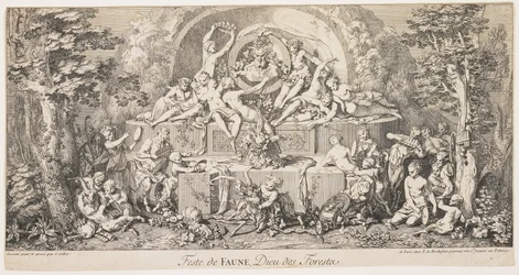 Fest des Faun, Gott der Wälder, ca. 1740