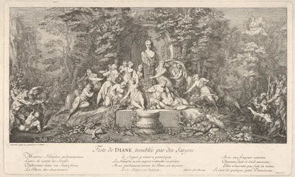 Das Fest der Diana, unterbrochen von Satyrn, ca. 1786