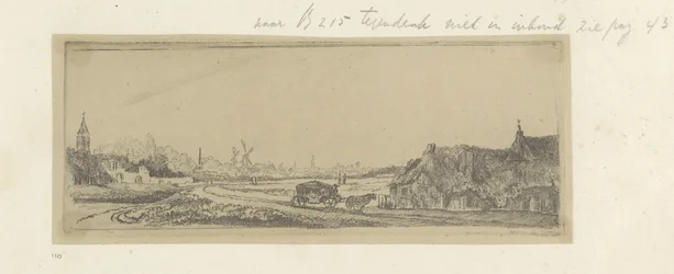 Landschaft mit einer Kutsche