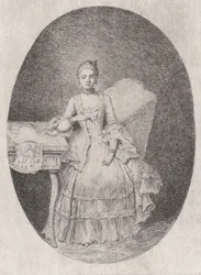 Porträt von Marguerite Le Comte, 1764