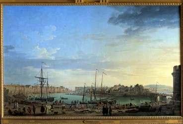 Ansicht des Hafens von Dieppe