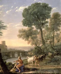 Landschaft mit Apollo, der die Herden des Admetus bewacht