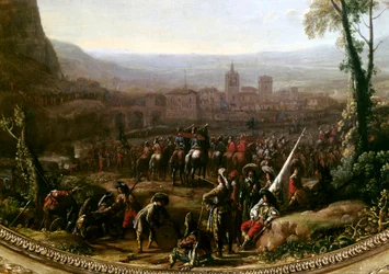 Ludwig XIII. erzwang den Pas de Susa bei Turin (Detail)