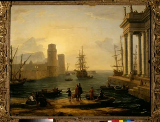 Seehafen, Nebeleffekt, 1646. Maße: 1,19 x 1,5 m. Paris, Musée du Louvre