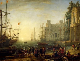 Hafen mit Villa Medici