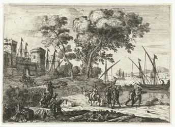 Künstler bei der Arbeit in einer Landschaft