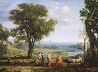 Landschaft mit den Heliaden auf der Suche nach ihrem Bruder Phaeton