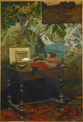 Eine Ecke im Atelier des Malers