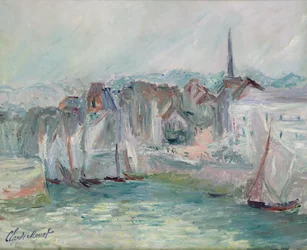 Boote im Hafen von Honfleur, 1917