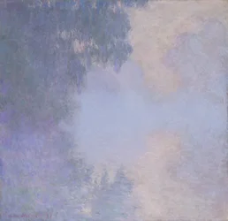 Zweig der Seine bei Giverny Nebel, 1897