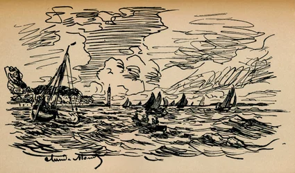 Mündung der Seine bei Honfleur, um 1865