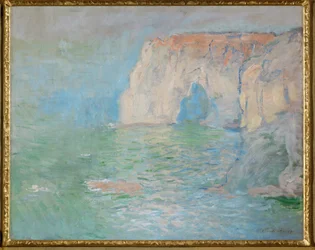 Étretat: die Manneporte, Reflexionen auf dem Wasser