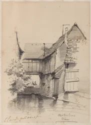 Haus an der Lezarde in Montivilliers, 1857