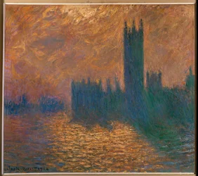 Das Parlament von London, stürmischer Himmel