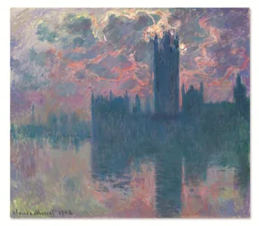 Le Parlement, soleil couchant (Die Häuser des Parlaments, bei Sonnenuntergang)