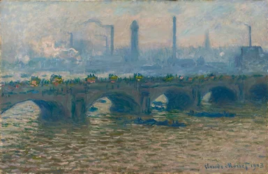 Die Waterloo-Brücke, graues Wetter, 1903