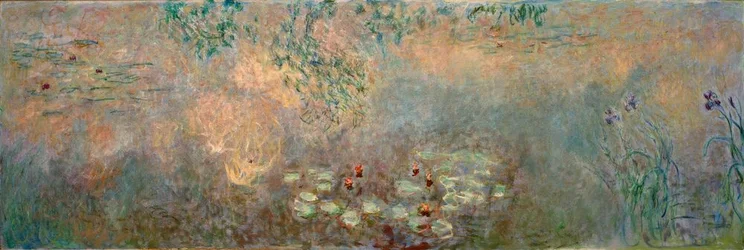 Der Seerosenteich mit Iris