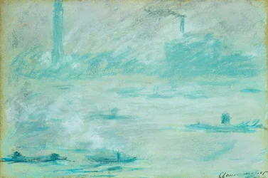 London, Boote auf der Themse, 1901