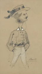 Mann mit Strohhut, 1857