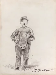 Monet - Junge auf dem Land, 1857