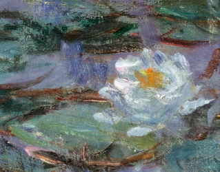 Blaue Seerosen. (Detail)
