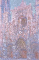 Kathedrale von Rouen: Sonnenuntergangssymphonie in Grau und Rosa