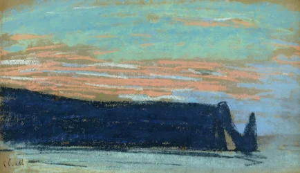 Die Klippe von Etretat, ca. 1885