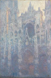 Das Portal der Kathedrale von Rouen im Morgenlicht
