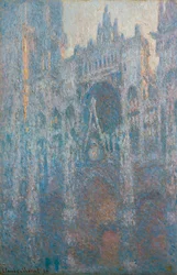 Das Portal der Kathedrale von Rouen im Morgenlicht
