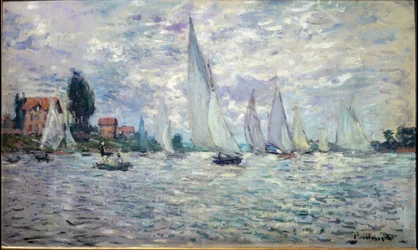 Die Boote. Regatten in Argenteuil