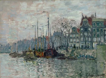 Blick auf die Prins Hendrikkade und den Kromme Waal in Amsterdam