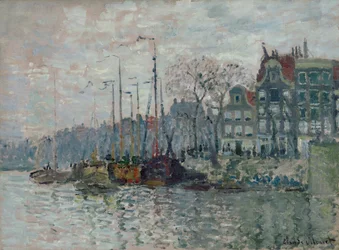 Ansicht der Prins Hendrikkade und des Kromme Waal in Amsterdam, 1874