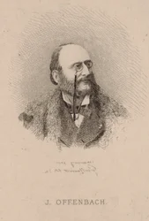 Porträt von Jacques Offenbach 1819-1880, 1870