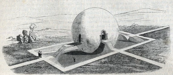 Entwurf für ein Wachhaus auf einem Bauernhof von Claude Nicolas Ledoux (1736-1806).