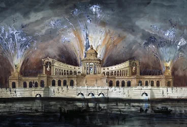 Feuerwerk, ca. 1800-1850 (Zeichnung)