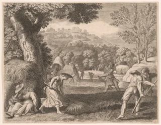 Heuernte, Platte 1 aus Pastorales