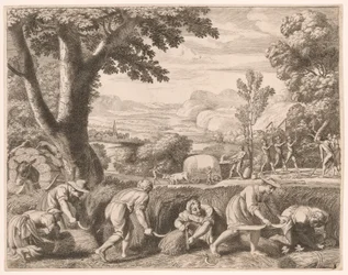Die Ernte, Platte 8 aus Pastorales