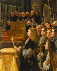 Anbetung der Sagrada Forma durch Carlos II, König von Spanien